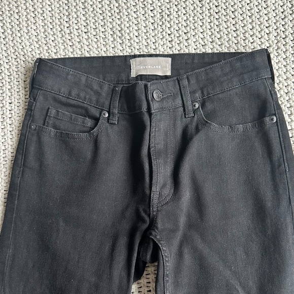Everlane Mid Rise Skinny Jeans Black Women’s Size 26 Ankle Short Stretch - Picture 7 of 11